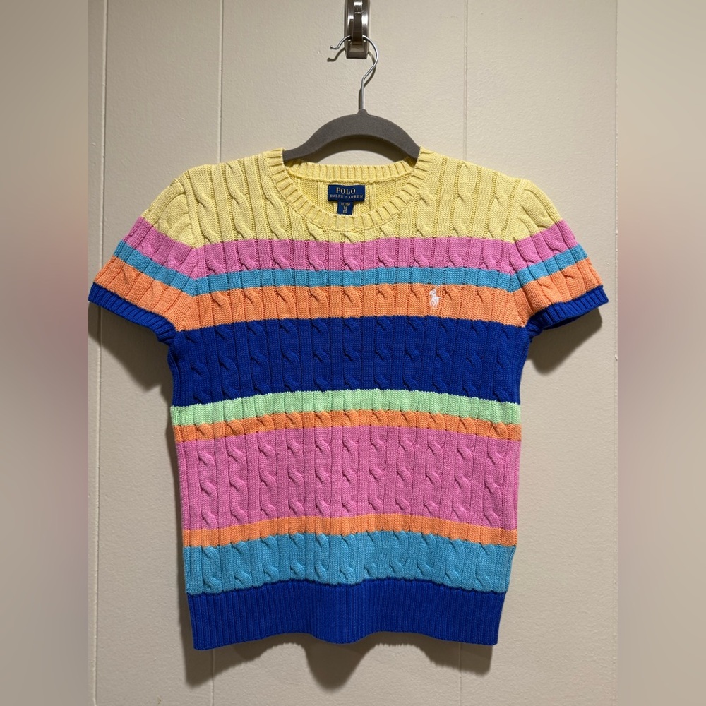 SOLD! Polo Ralph Lauren Striped Crewneck Sweater